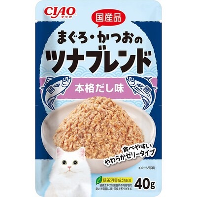 CIAO 嫩雙魚餐包 40g 貓餐包 全齡貓 寵物食品 補水罐 副食餐包 貓罐頭-規格圖2