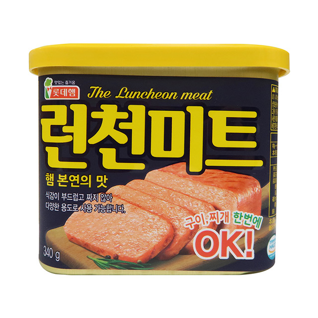 韓國 樂天 LOTTE 韓式火腿罐頭 午餐肉 肉罐頭 韓式肉醬罐 火腿肉 部隊鍋 韓國火腿 韓國肉罐