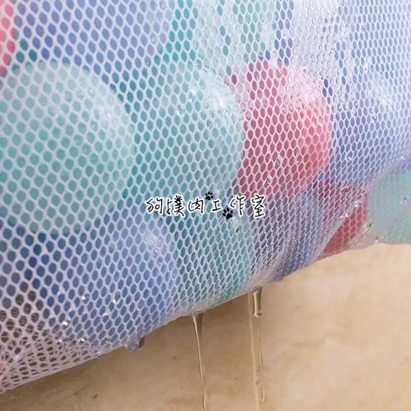 【狗撲肉】兒童洗澡戲水玩具收納袋 玩具 收納袋 網袋 收納 娃娃 洗澡 戲水 吸盤 浴室 沐浴 牆壁 網眼 整理袋-細節圖5