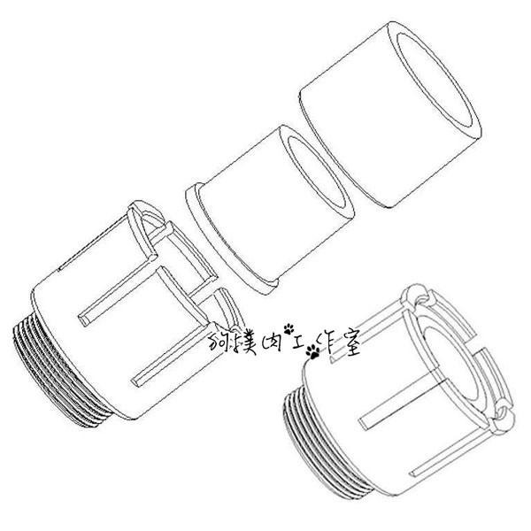 【狗撲肉】水龍頭萬用轉接頭 轉接頭 水龍頭 淨水器 轉接器 流理台 廚房 起泡器 浴室 無螺紋 轉接 舊式水龍頭 舊式-細節圖4