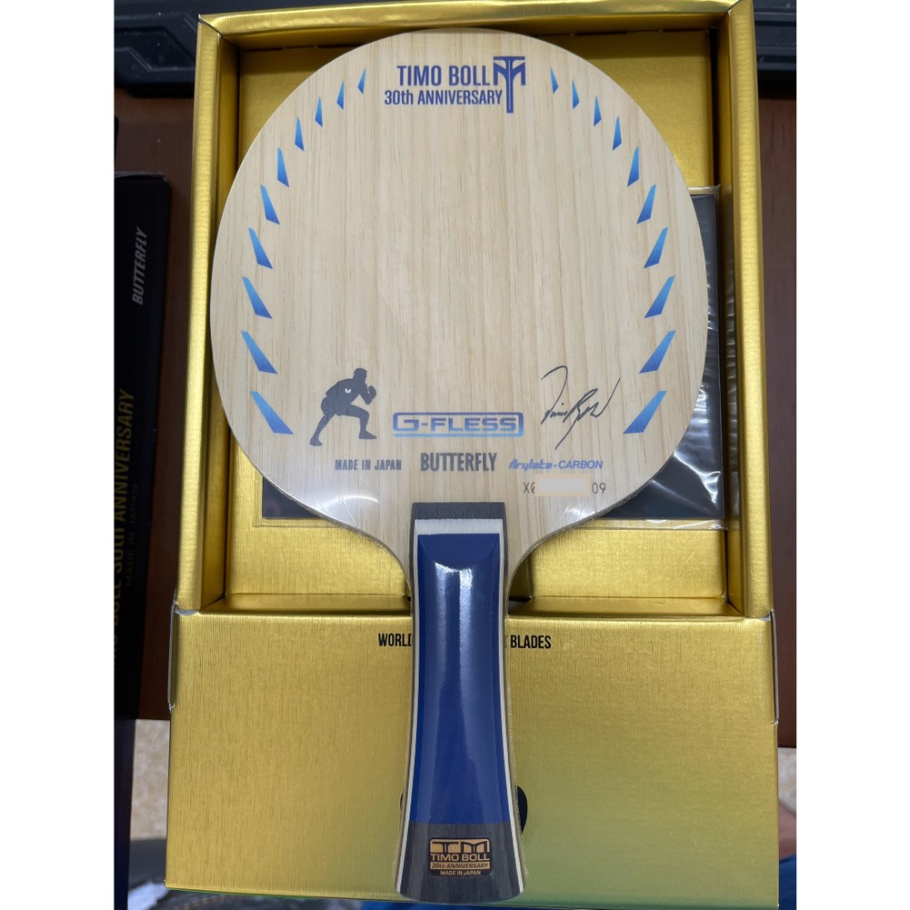 無所不漲~全新正版Butterfly蝴蝶波爾30周年球拍~TIMO BOLL 30th~可以下標都是有貨-規格圖2