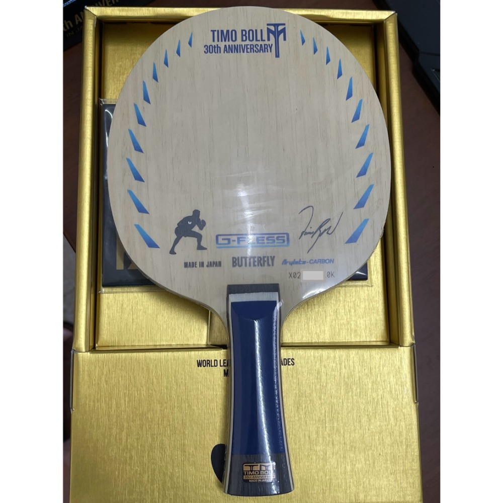 無所不漲~全新正版Butterfly蝴蝶波爾30周年球拍~TIMO BOLL 30th~可以下標都是有貨-規格圖2