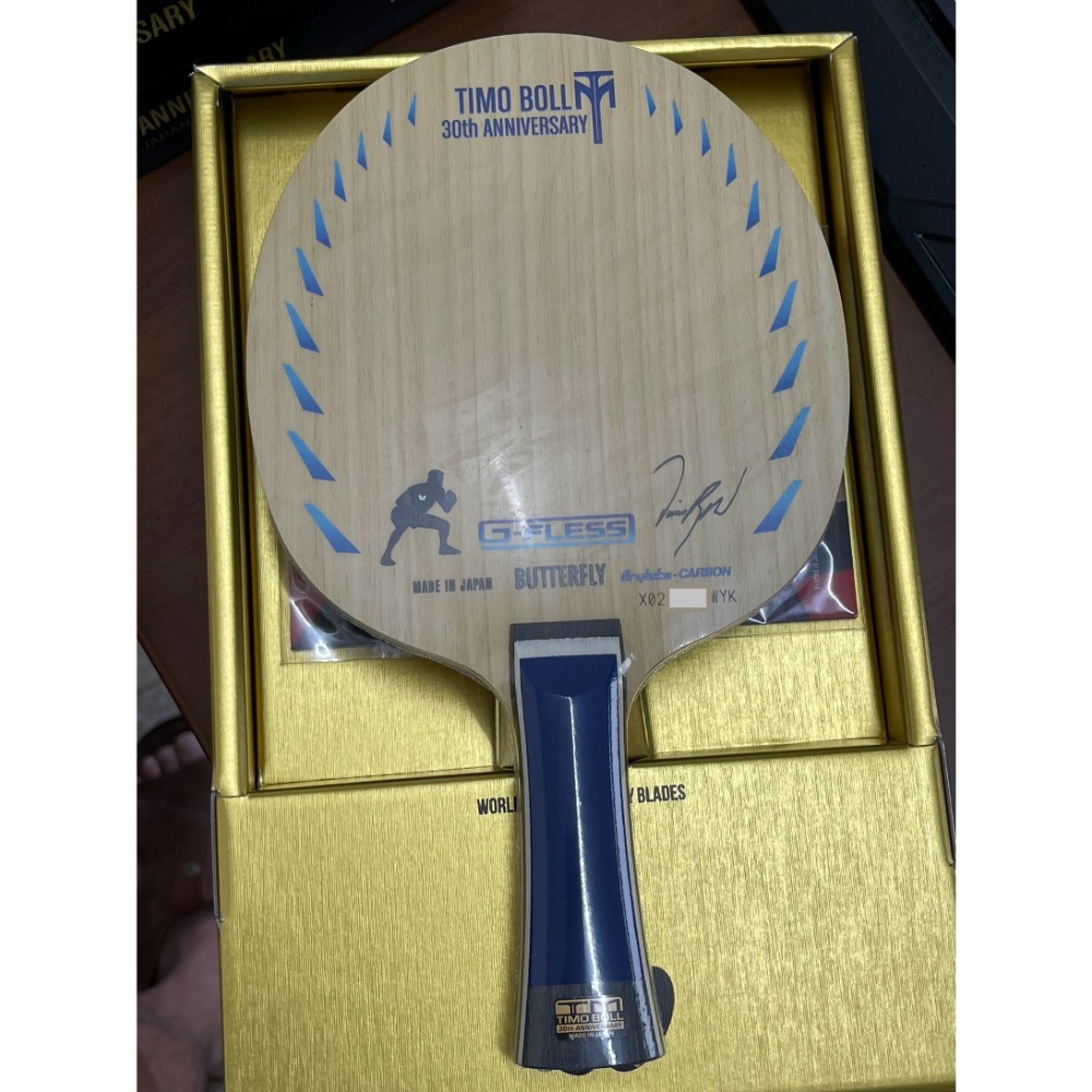 無所不漲~全新正版Butterfly蝴蝶波爾30周年球拍~TIMO BOLL 30th~可以下標都是有貨-規格圖2