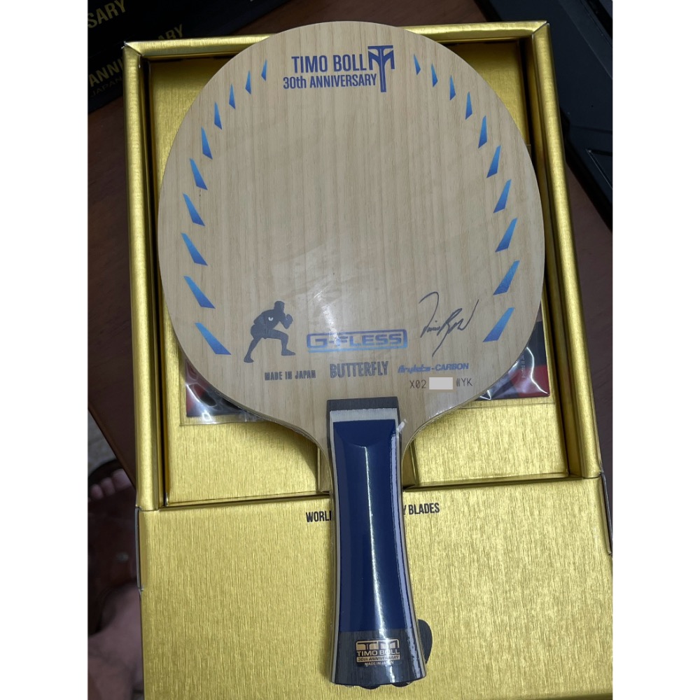 無所不漲~全新正版Butterfly蝴蝶波爾30周年球拍~TIMO BOLL 30th~可以下標都是有貨-規格圖2