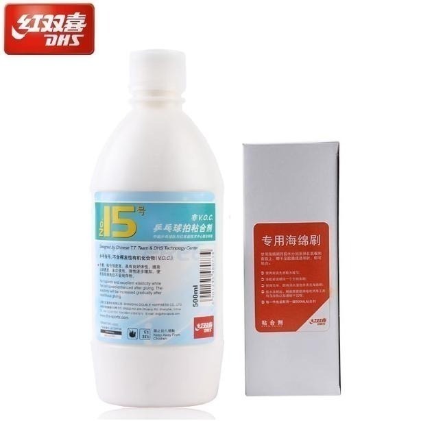 無所不漲~紅雙喜500ML桌球 乒乓球專用無機膠水-附海綿(可以下標就是有貨唷)~紅雙喜無機膠水-細節圖3