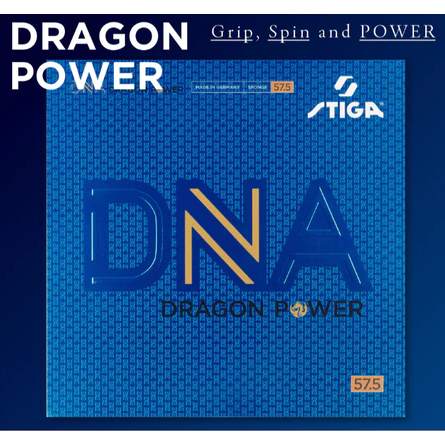 無所不漲~全新正品STIGA DRAGON POWER~蒼龍之力 金龍赤龍力量版 微黏性膠皮-細節圖2
