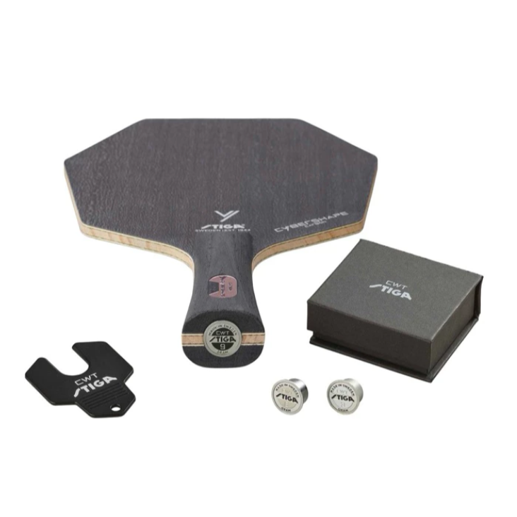 無所不漲~全新正品STIGA  Cybershape 6 Carbon~賽博6~六角拍~莫雷加德~砝碼配重版本-細節圖2