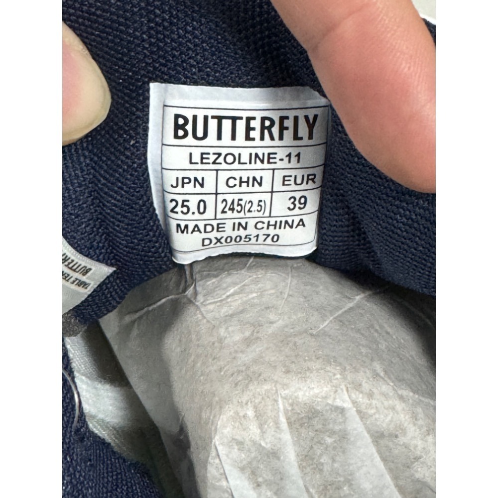 無所不漲~全新正品Butterfly蝴蝶休閒鞋~請大大要是不知道自己尺寸大小的就不要下標唷~-規格圖1