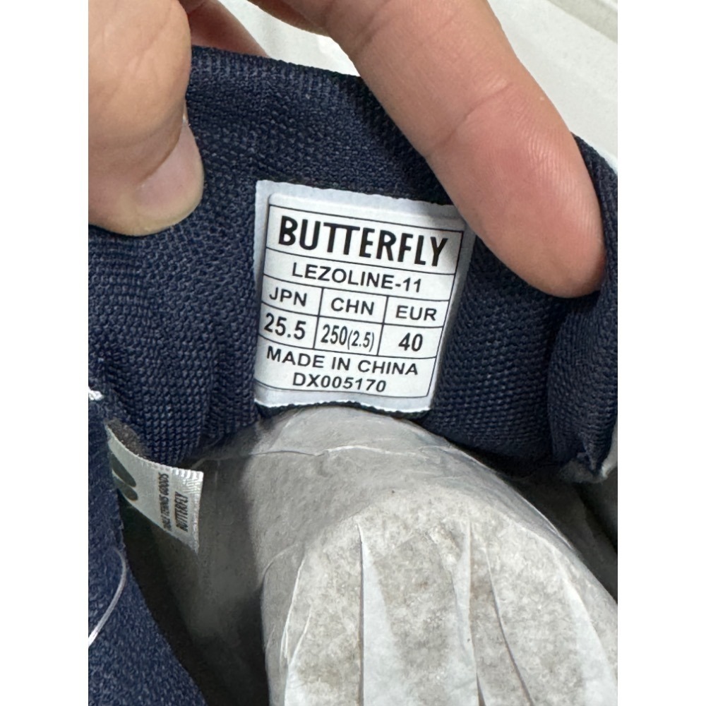 無所不漲~全新正品Butterfly蝴蝶休閒鞋~請大大要是不知道自己尺寸大小的就不要下標唷~-規格圖1