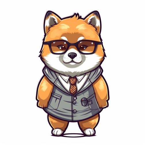 Boombuy原創可愛柴犬馬克杯(眼鏡柴犬)-細節圖2