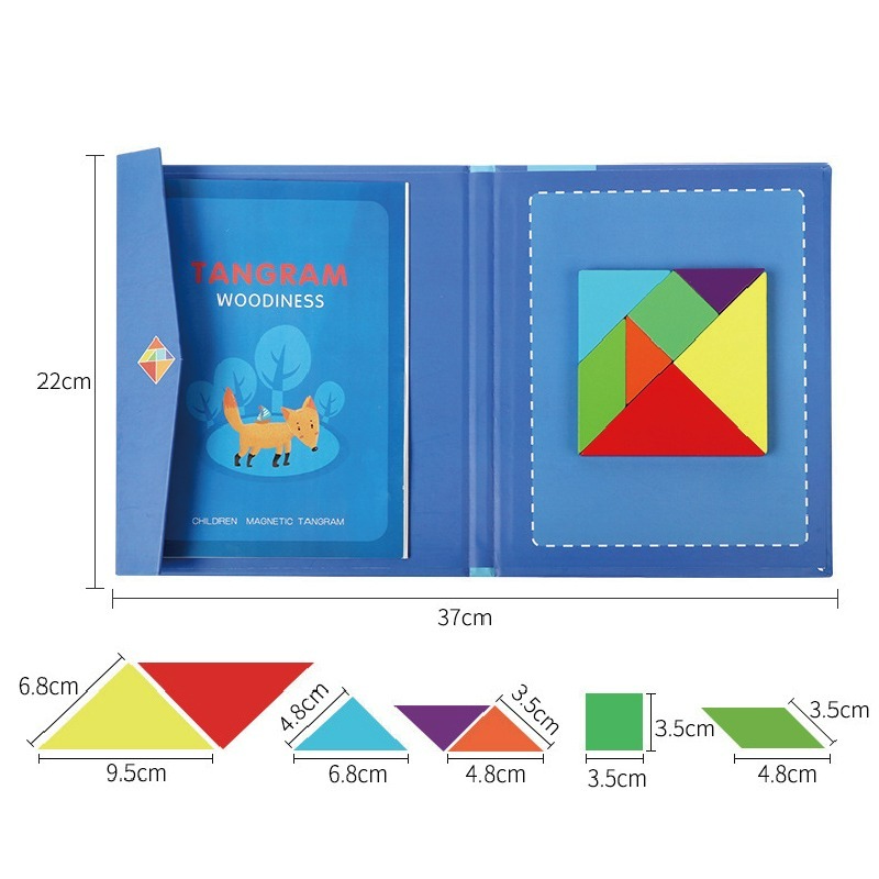 (多款)兒童七巧板 益智拼圖 磁性拼圖 長照老人 智力創意美學審美觀玩具磁鐵開發培養幼稚園禮物學習直觀便攜帶靜音輕巧專注-細節圖4