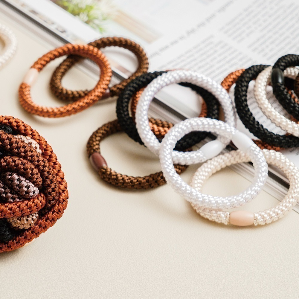 【R.England 皇家髮圈】 粗版 彈力髮圈髮束2入 優惠免運組-細節圖2