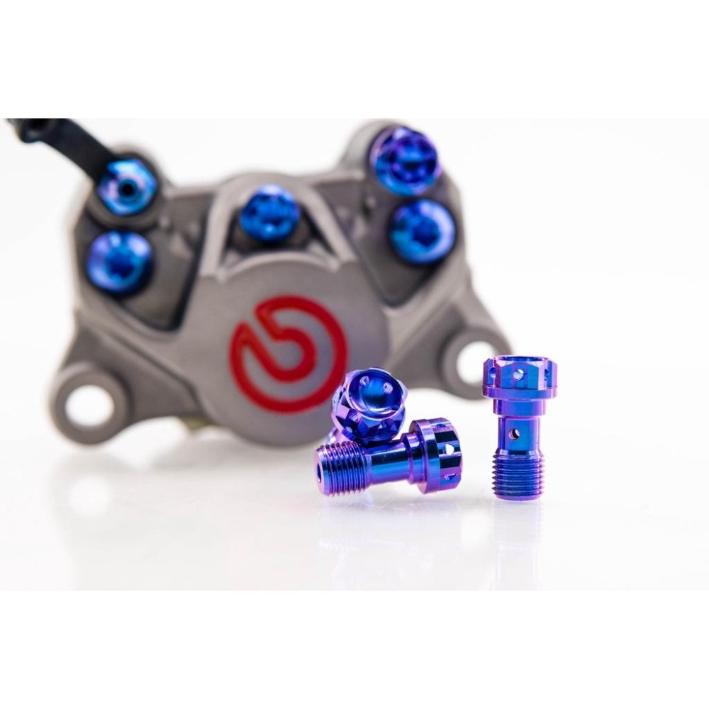 正64鈦合金油管螺絲，M10X1.0，M10 X 1.25，BREMBO，銨科，FRANDO可用，其他可參考-細節圖2