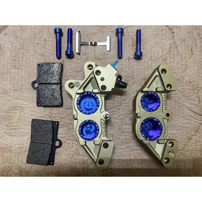 BREMBO 基本對四+鈦合金活塞+鈦合金螺絲+插銷+洩氣螺絲套餐-細節圖8