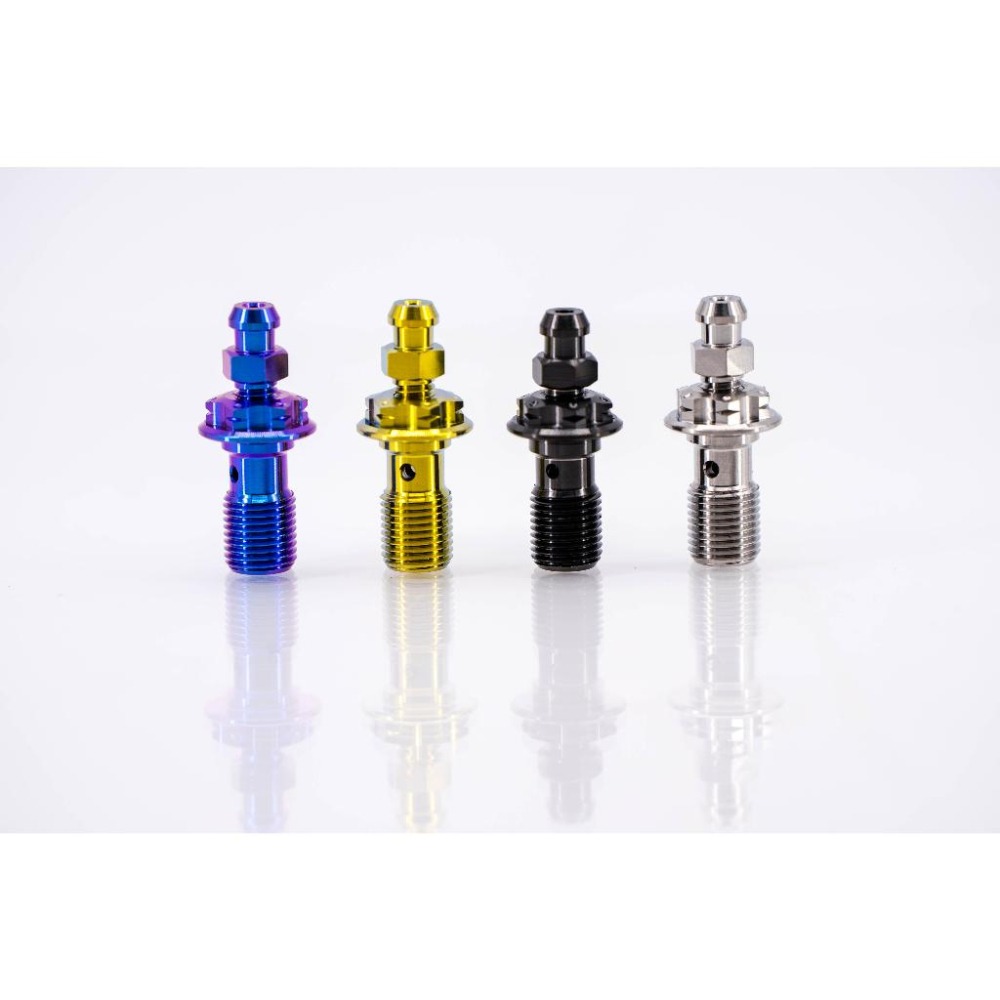 鈦合金洩氣洩油螺絲，一體式洩氣洩油螺絲，AK550可用。M10 X 1.0-細節圖5