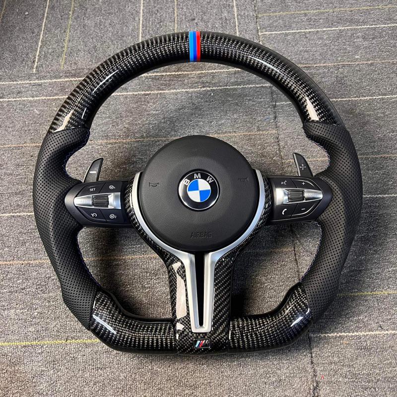 BMW 運動版方向盤，碳纖維方向盤，丁字褲方向盤，F30/f10都可用-細節圖2