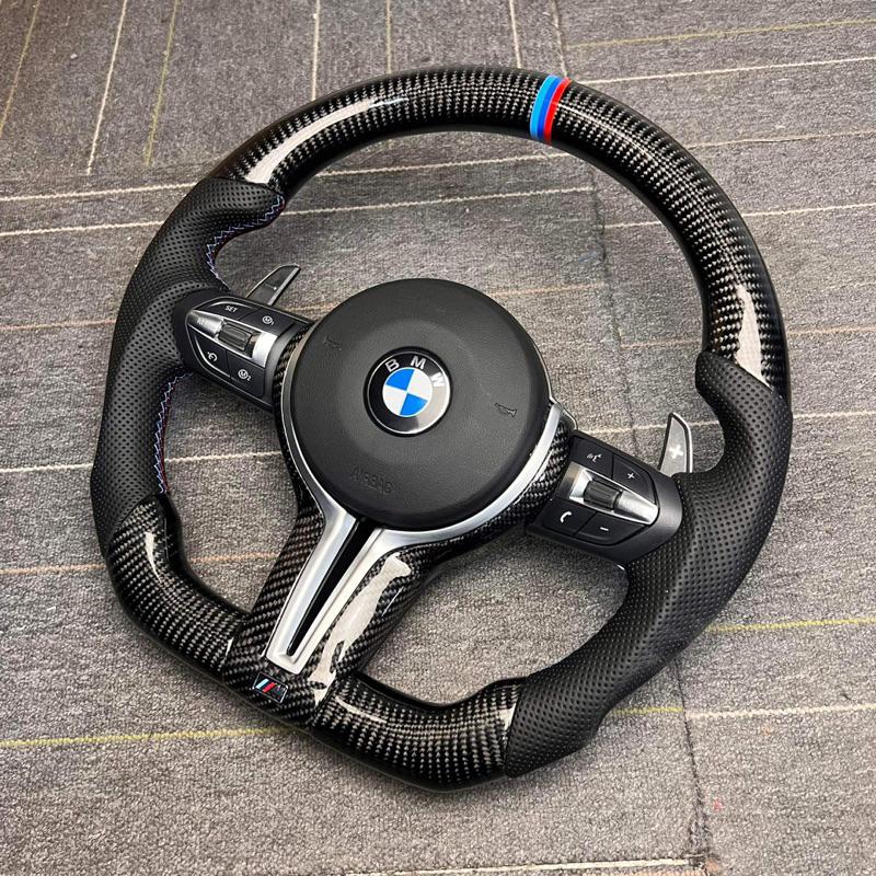 BMW 運動版方向盤，碳纖維方向盤，丁字褲方向盤，F30/f10都可用-細節圖8