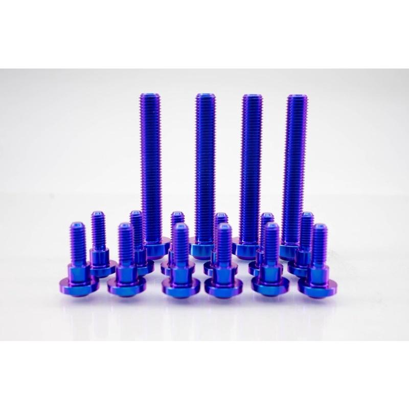 Yamaha-R1R6MT10正鈦合金鍛造卡鉗碟盤螺絲組共16顆-64鈦合金-細節圖2