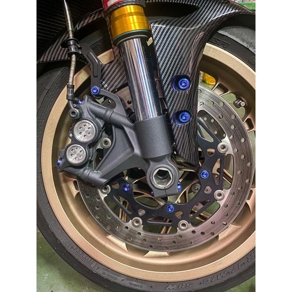 Yamaha-R1R6MT10正鈦合金鍛造卡鉗碟盤螺絲組共16顆-64鈦合金-細節圖7