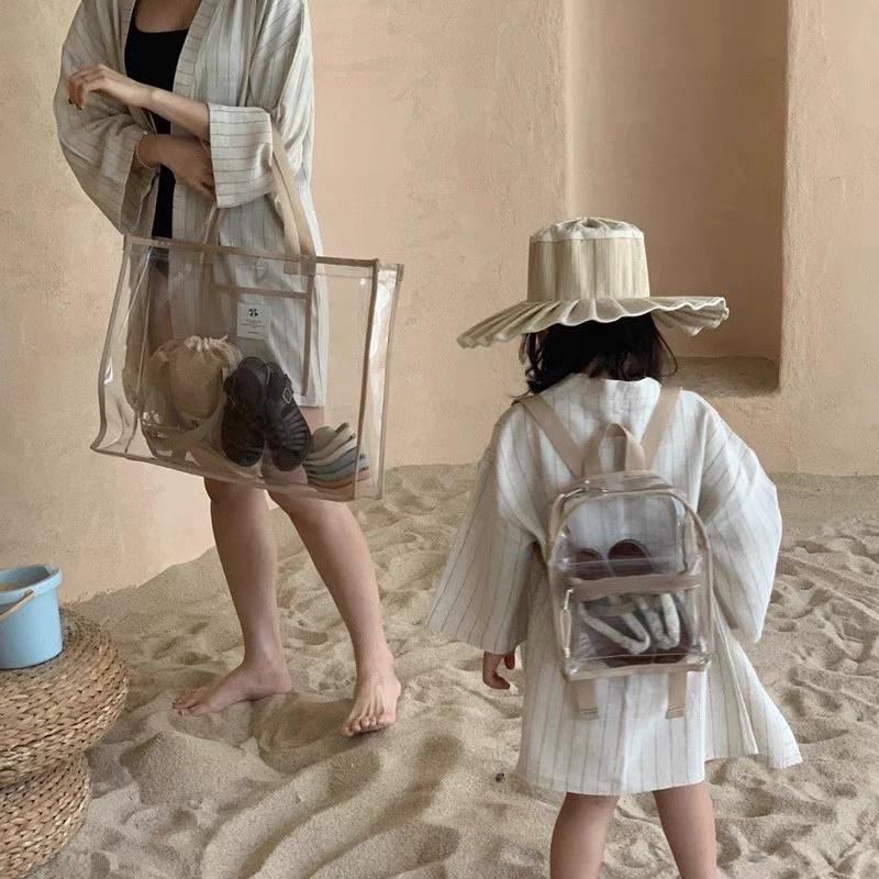 現貨🇹🇼E發票 ins風海灘袋 大提袋 pvc海灘袋-細節圖3