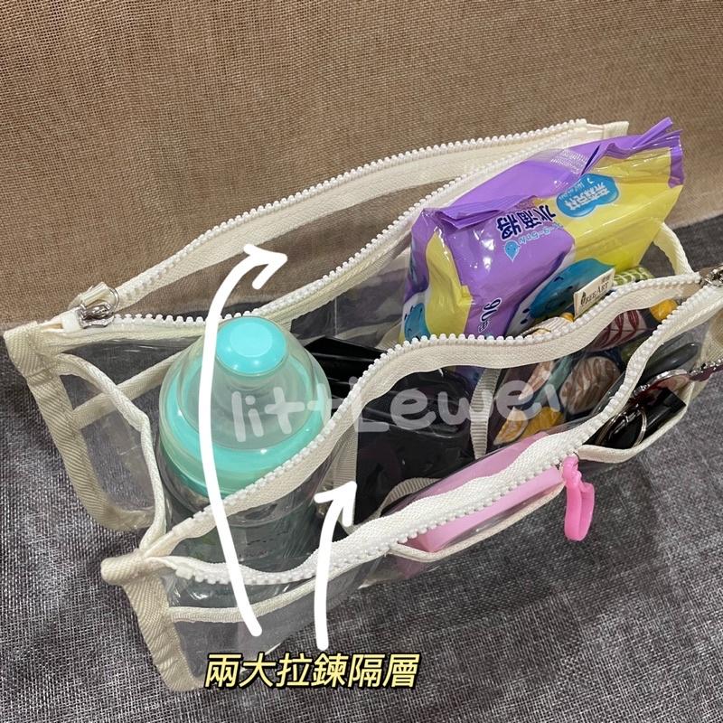 現貨🇹🇼EVA透明包中包 多功能收納包 隔層包中包-細節圖2