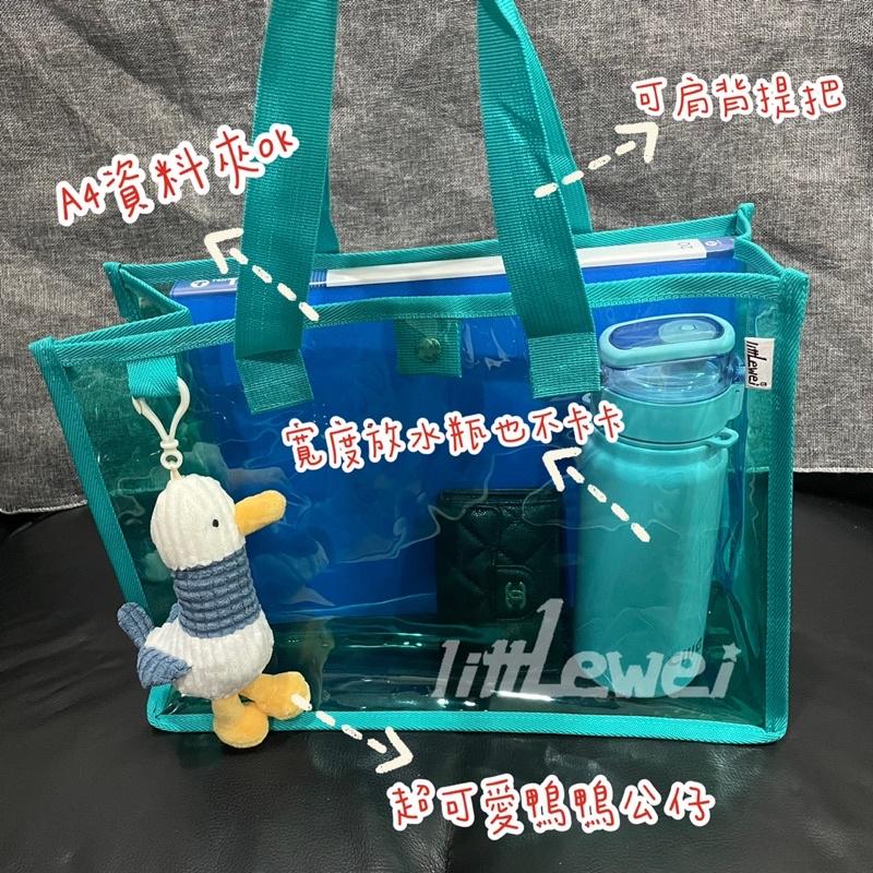 littLewei🌸【SGS檢驗合格】鴨鴨彩虹包 鴨鴨海灘包 外出包 彩膜包包-細節圖5