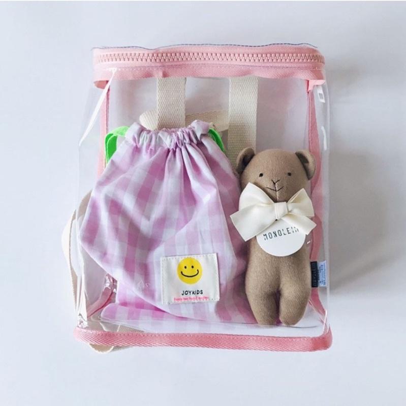 台灣現貨🚀E發票 韓國同步 韓版PVC透明兒童小背包 🎒外出背包-細節圖8