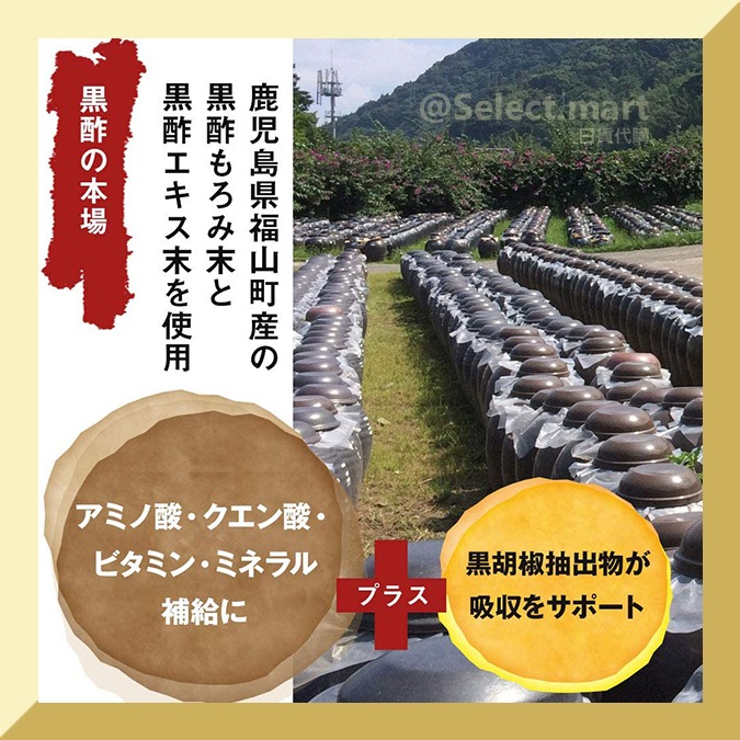 現貨 🏆 日本 FINE JAPAN 鹿兒島 黑醋膠囊 60粒 優之源 日本 長壽村 福山町 養身秘方 黑醋 日本製-細節圖5