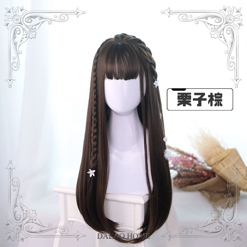 🍃HAKUBA預購｜假髮｜萬用款｜Lolita｜簡奈子｜長直髮｜日常｜原宿｜軟妹｜JK｜65cm｜大佬家-細節圖4