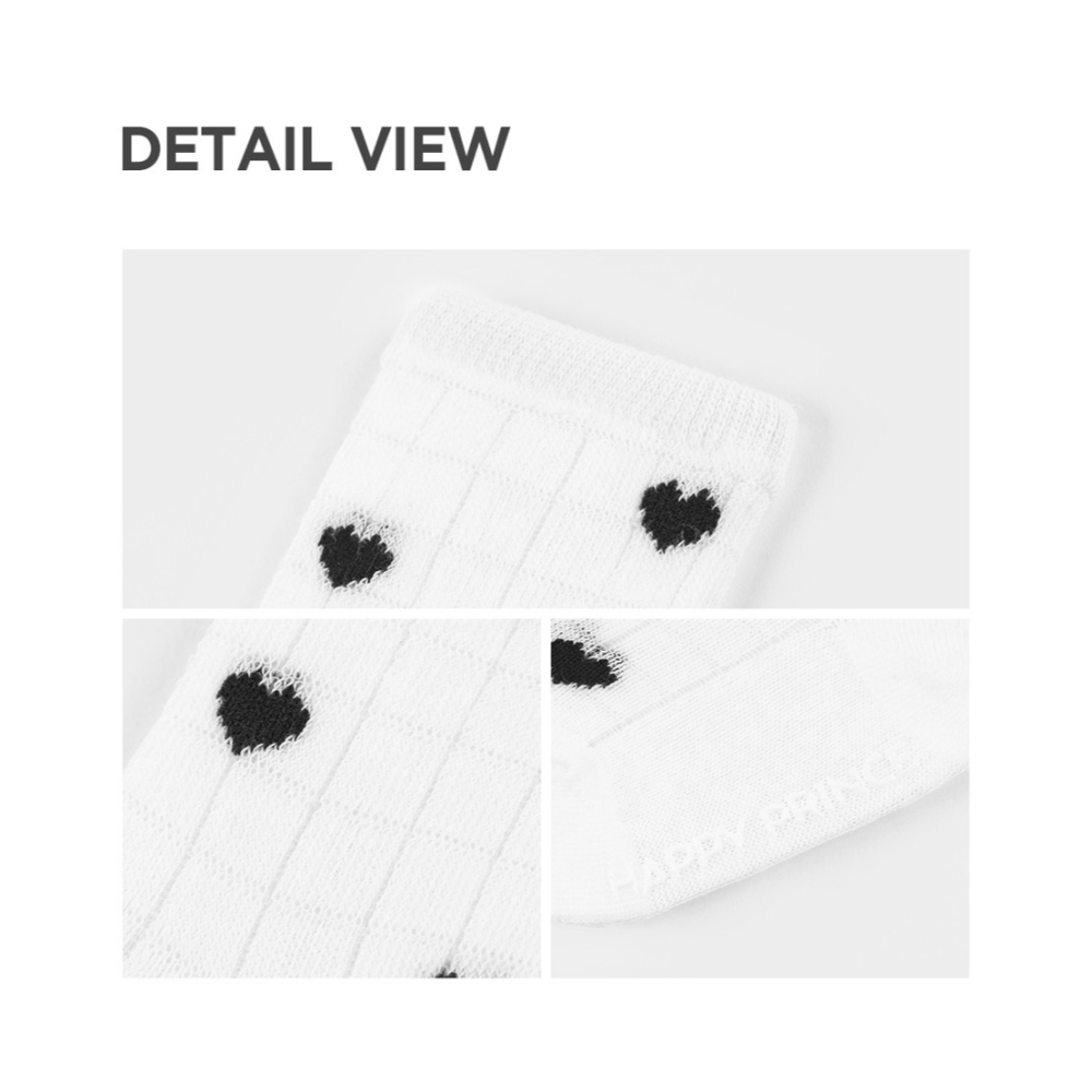 HAPPY PRINCE—RUE愛心格紋夏季長襪 現貨在台 [HARUHARU]-細節圖8