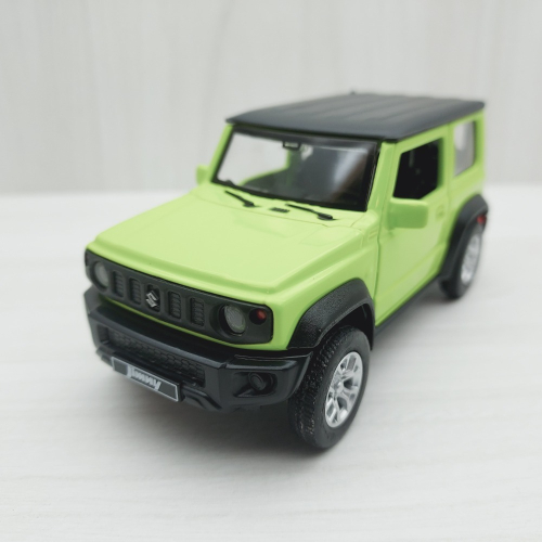 全新盒裝~1:32 ~鈴木 SUZUKI JIMNY 綠色 兩門可開 合金模型迴力車