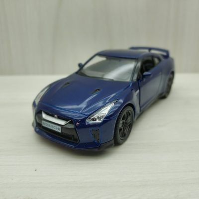 全新盒裝~1:36 ~日產 NISSAN GTR R35 藍色 合金模型車