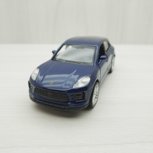 全新盒裝1:36~PORSCHE保時捷 - MACAN 藍色 合金模型車