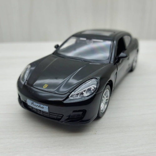 全新盒裝1:36~保時捷 PANAMERA 黑色 合金汽車模型車