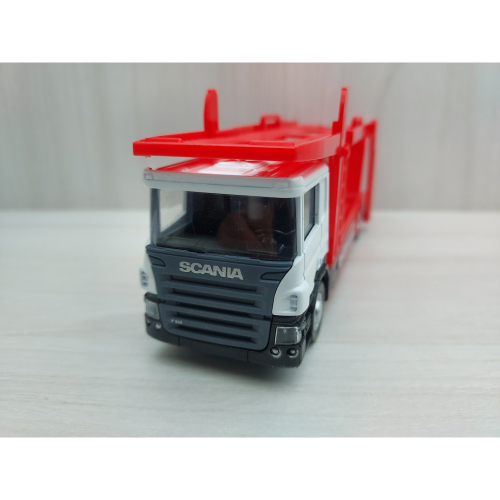 全新盒裝-1:64 ~ SCANIA合金車頭 雙層車輛運輸卡車模型玩具