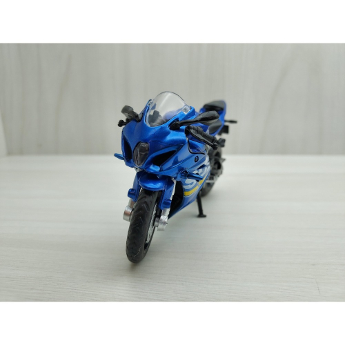全新盒裝1:18~鈴木GSX-R1000 藍色 合金塑膠摩托車