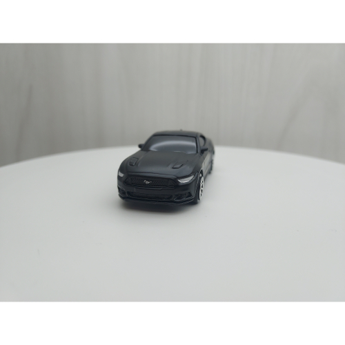台灣現貨全新盒裝1:64~福特野馬2015 MUSTANG 消光黑色玩具小汽車兒童禮物收藏