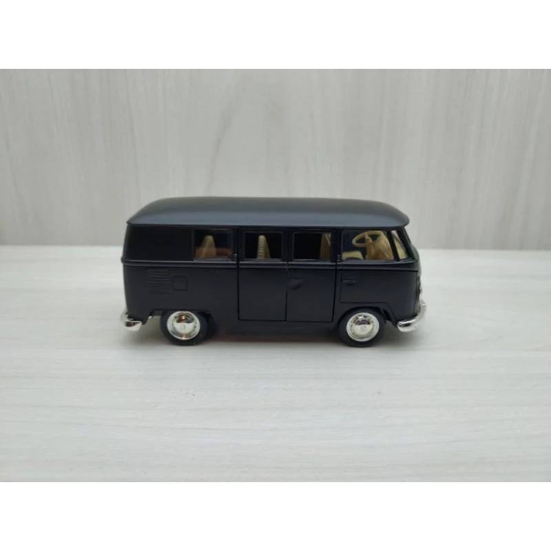 全新盒裝-1:36-福斯廂福型車 1963年Volkswagen Bus T1 消光黑塗裝合金車玩具模型-細節圖2