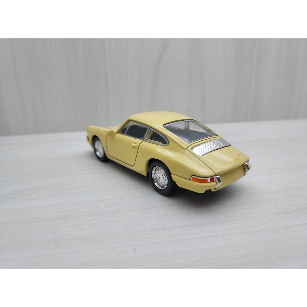 全新盒裝1:36~保時捷 PORSCHE 911 淺黃色 合金汽車模型-細節圖5