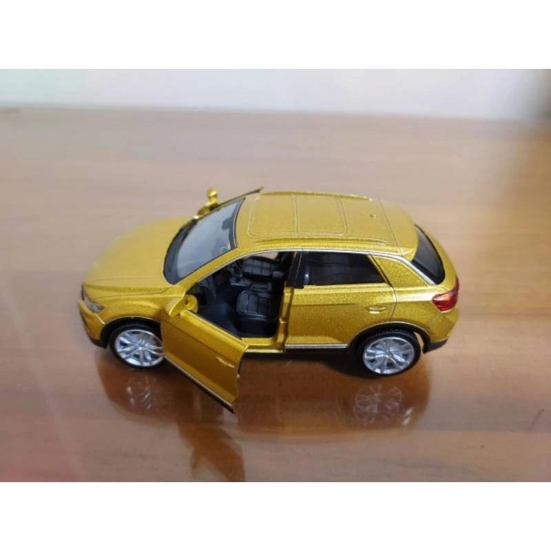 全新盒裝1:36~福斯 T-ROC CRV 金色 合金汽車模型車-細節圖2