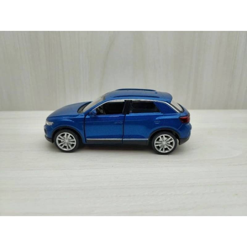 全新盒裝1:36~福斯 T-ROC CRV 藍色 合金汽車模型-細節圖2