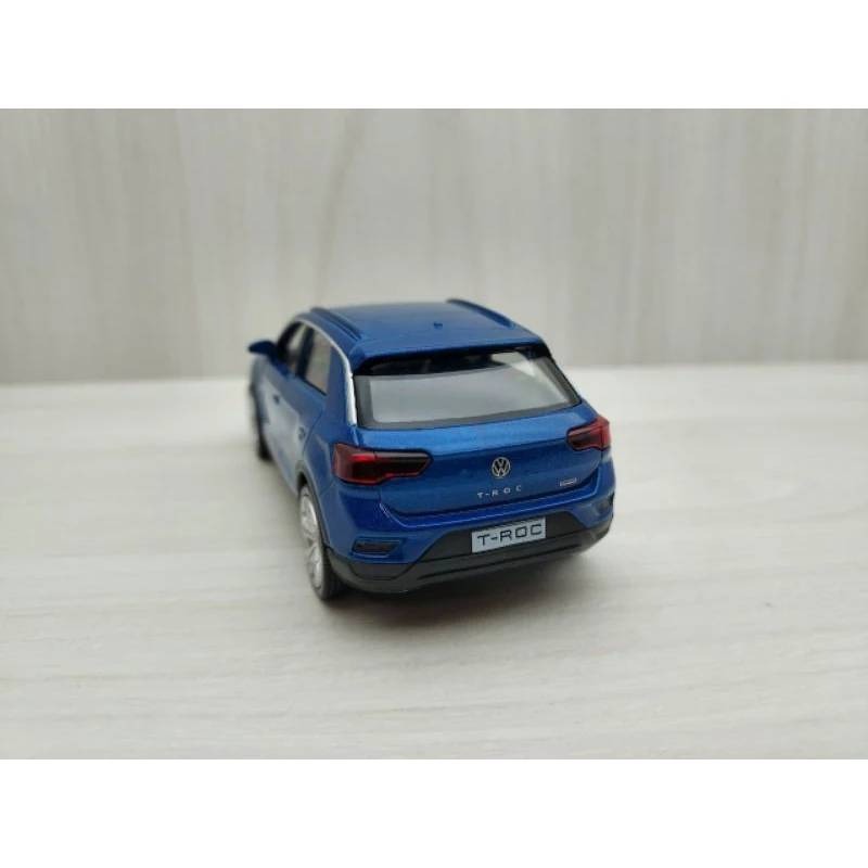 全新盒裝1:36~福斯 T-ROC CRV 藍色 合金汽車模型-細節圖4