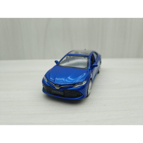 全新盒裝~1:43~豐田TOYOTA CAMRY 合金模型玩具車 亮藍色