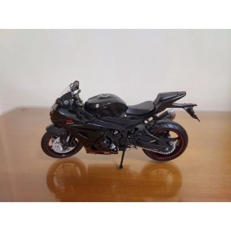 全新盒裝~1:12~鈴木 SUZUKI GSX R1000R   黑色 重型機車模型-細節圖3