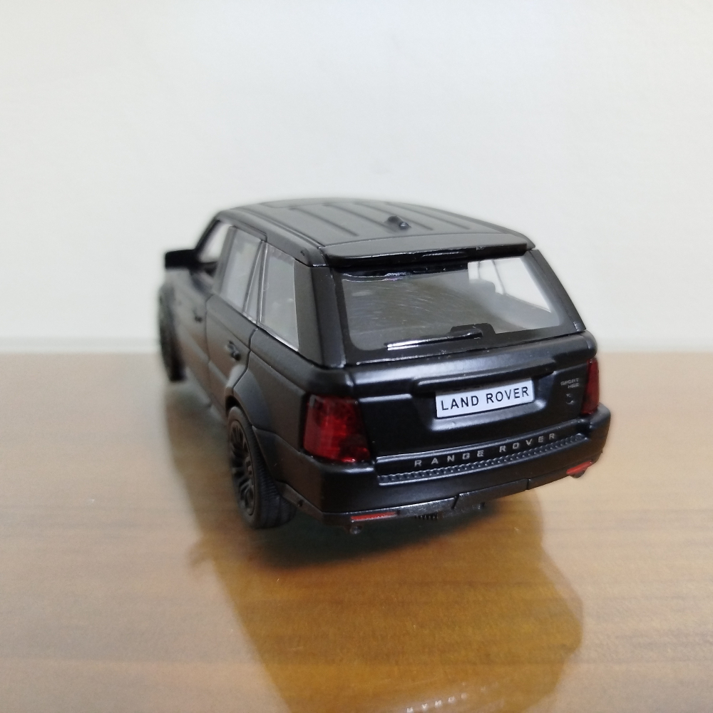 全新盒裝~1:36~路虎 攬勝 RANGE ROVER SPORT 消光黑色 合金 模型車-細節圖4