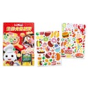 歡樂食物派對-玩創意磁鐵書趣味廚房冰箱-玩創意磁鐵書*新版/二款家家酒磁鐵遊戲書/讓孩子學習空間擺放收納-規格圖5