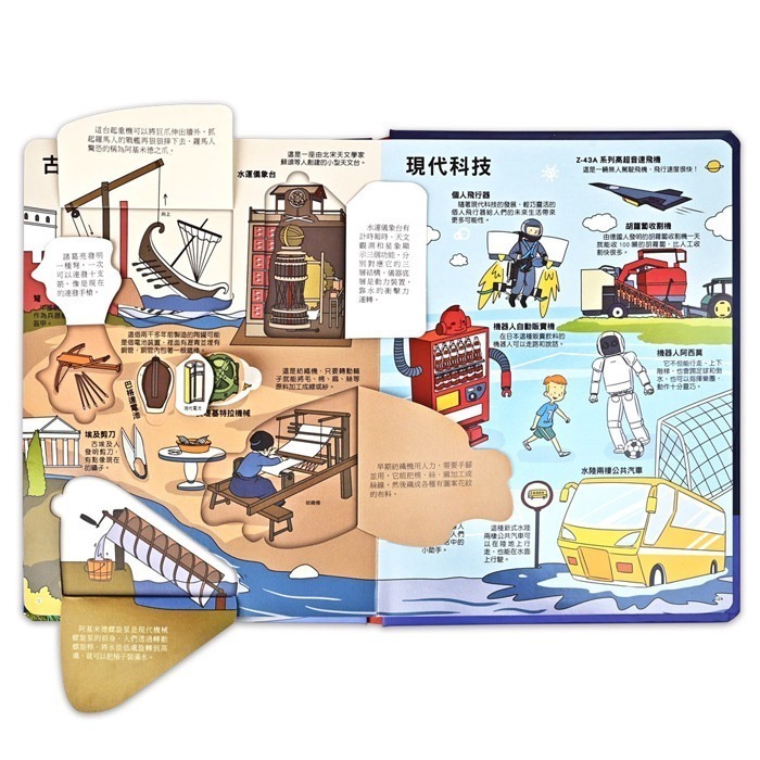 趣味科學知識翻翻書-揭秘機械-細節圖4