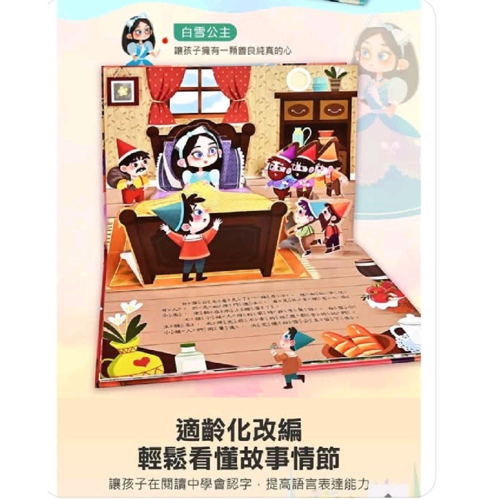 5本3D童話故事繪本-有注音立體書-細節圖5