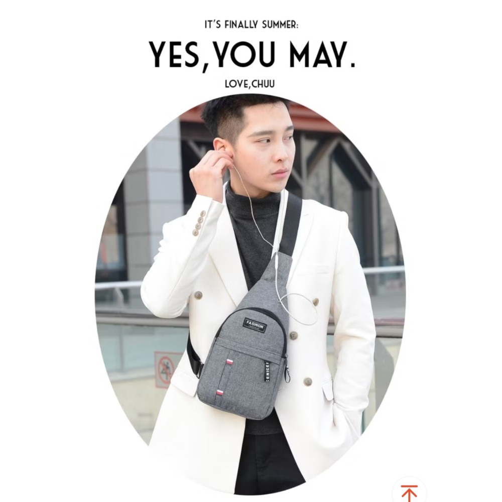 現貨-側背包/運動包/胸包/情侶包/男士潮包/小寶寶/攜帶方便包/男用背包/旅行包-細節圖4