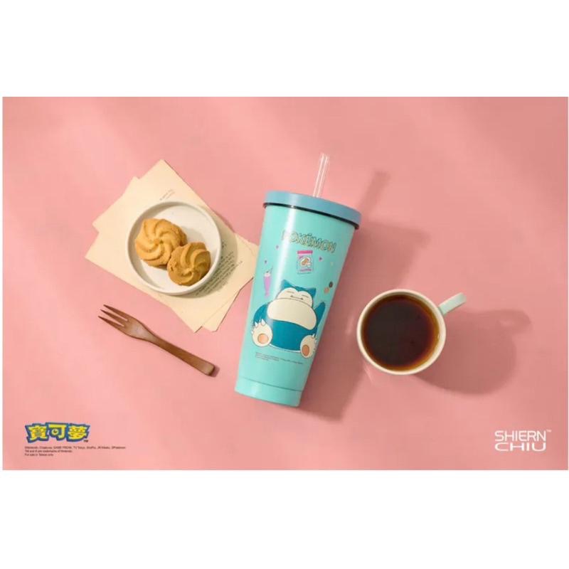 （現貨）正版 寶可夢 皮卡丘 卡比獸 伊布 720ml 內陶瓷吸管杯 玻璃吸管 清潔刷 超值組 (3款)-細節圖2